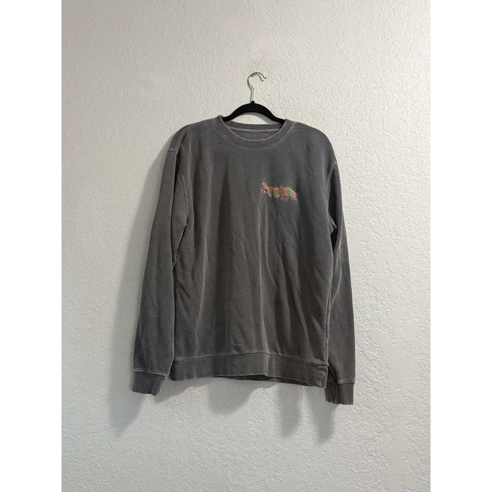 Lady Gaga Chromatica LG-6 Tour Sweatshirt M Grey Embroidered Logo